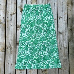 Topshop⎪Printed Satin Slip Skirt